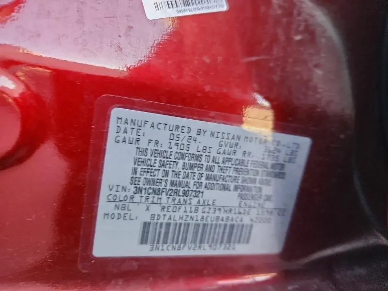 2024 NISSAN VERSA SR  