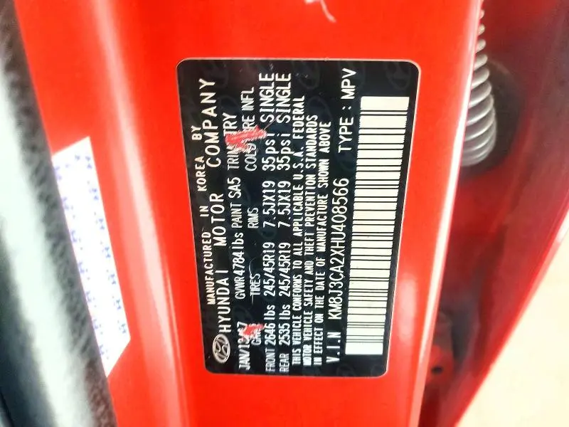 2017 HYUNDAI TUCSON SPORT  