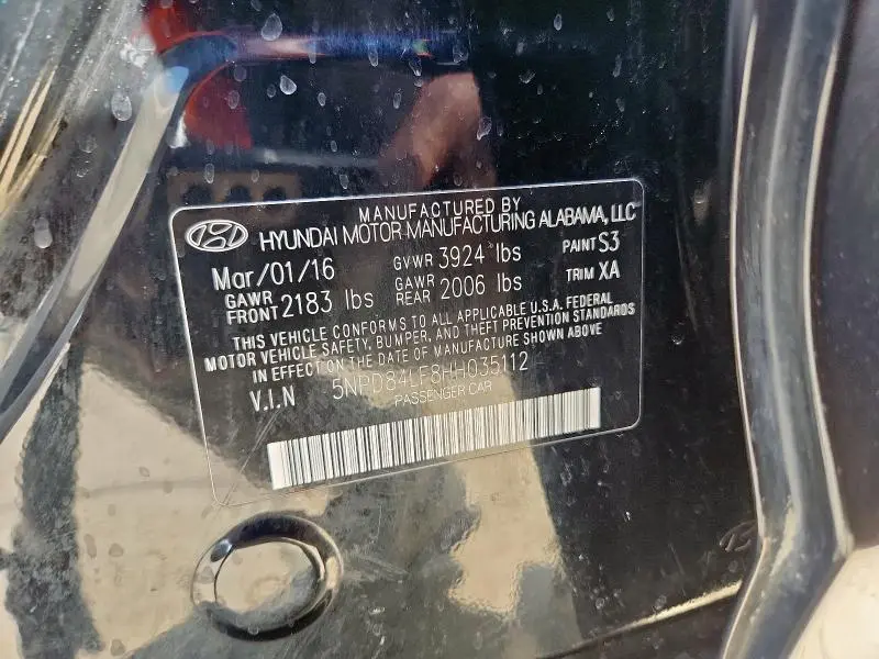 2017 HYUNDAI ELANTRA SE  