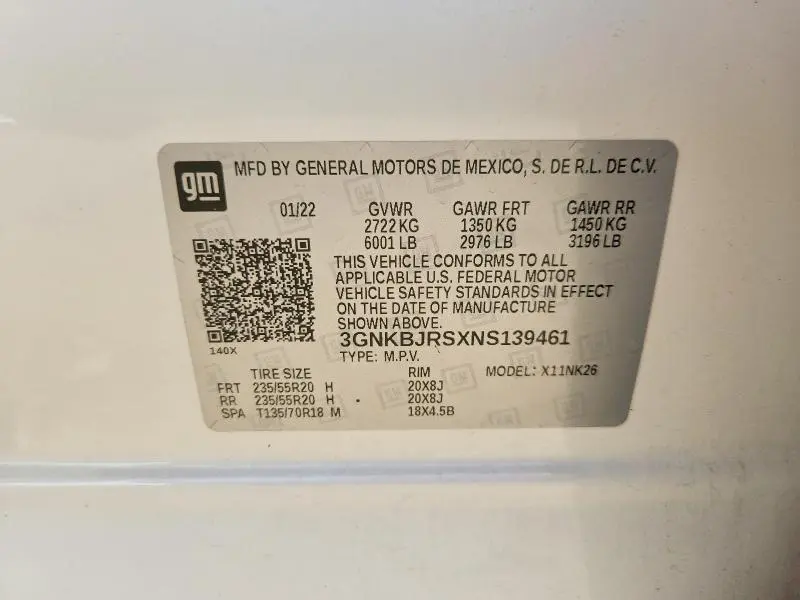 2022 CHEVROLET BLAZER 3LT  