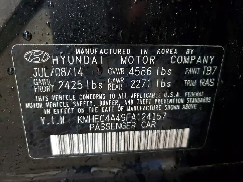 2015 HYUNDAI SONATA HYBRID  