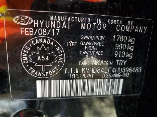 2017 HYUNDAI ELANTRA SE  