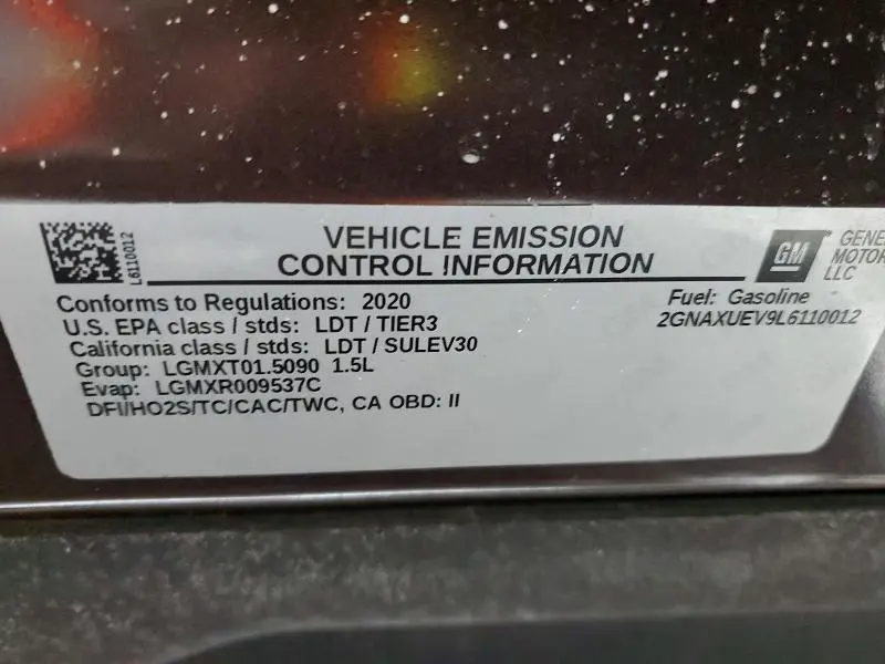 2020 CHEVROLET EQUINOX LT  