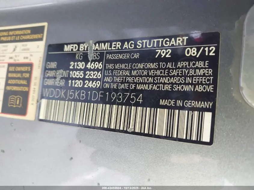 2013 MERCEDES-BENZ E 350  