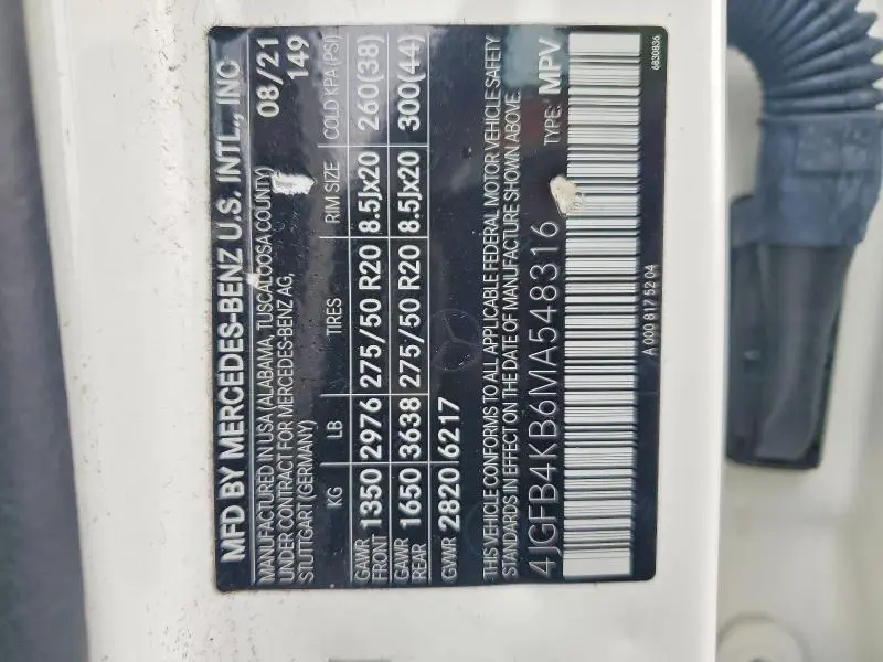 2021 MERCEDES-BENZ GLE 350 4MATIC  