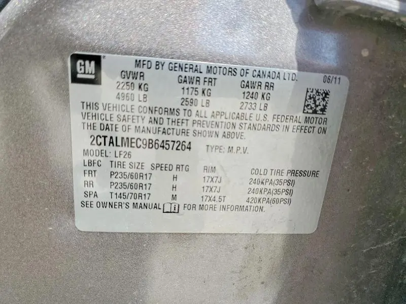 2011 GMC TERRAIN SLE  