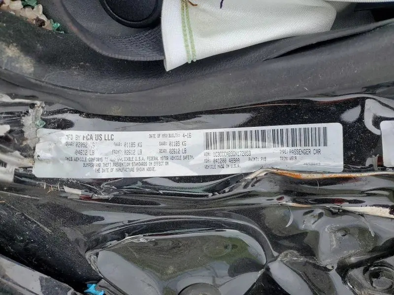 2016 CHRYSLER 200 LIMITED  