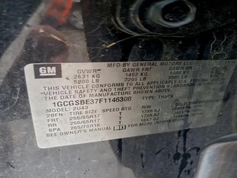 2015 CHEVROLET COLORADO LT  