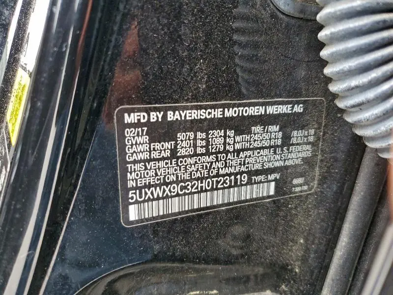 2017 BMW X3 XDRIVE28I  