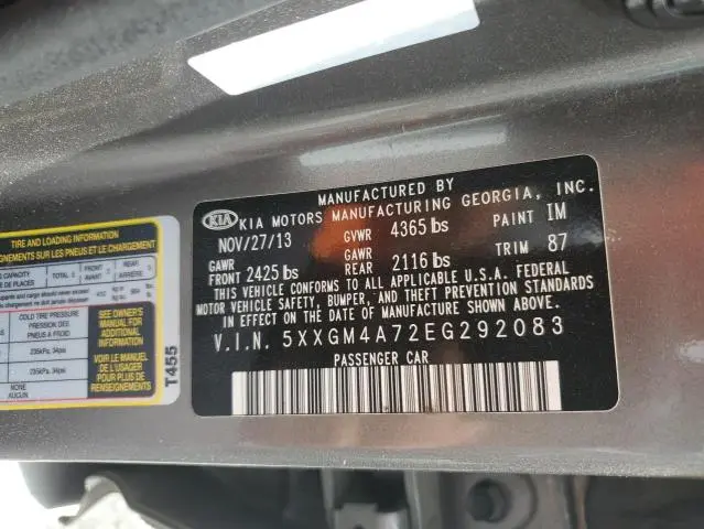 2014 KIA OPTIMA LX