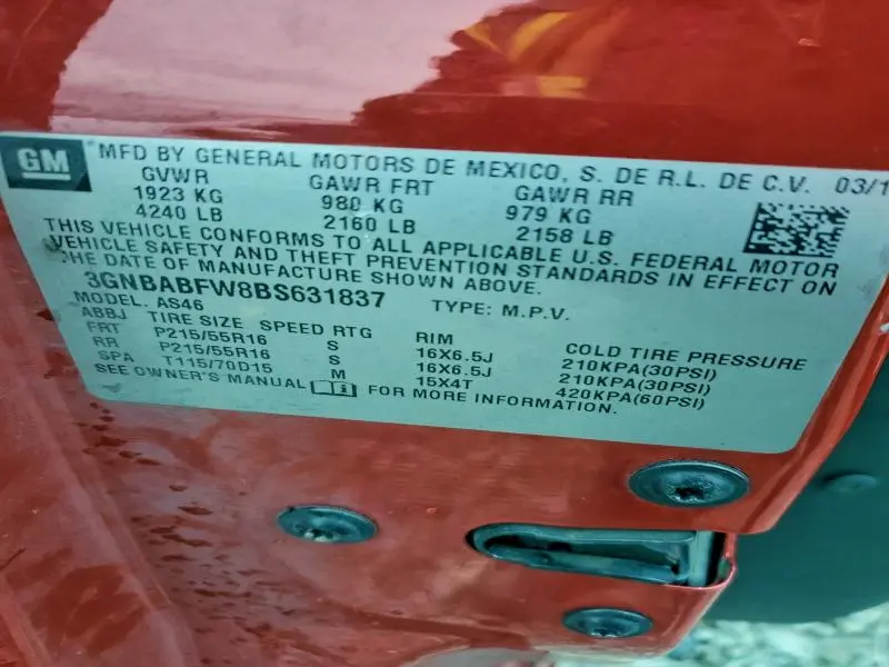 2011 CHEVROLET HHR LT  