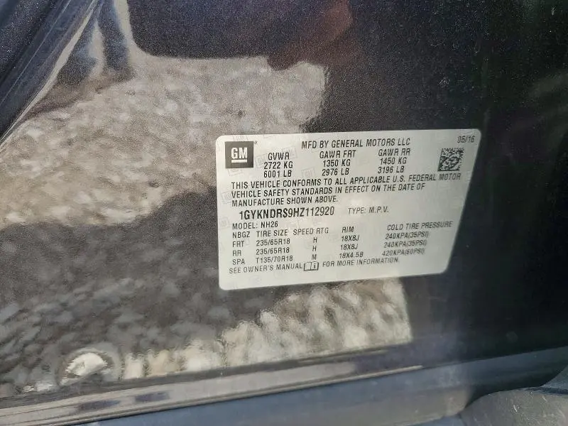 2017 CADILLAC XT5 LUXURY  