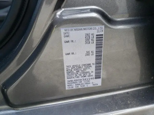2025 NISSAN ALTIMA SV