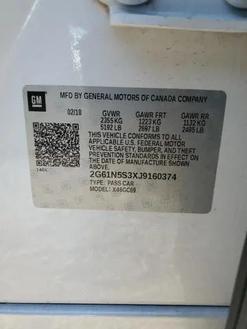 2018 CADILLAC XTS LUXURY  