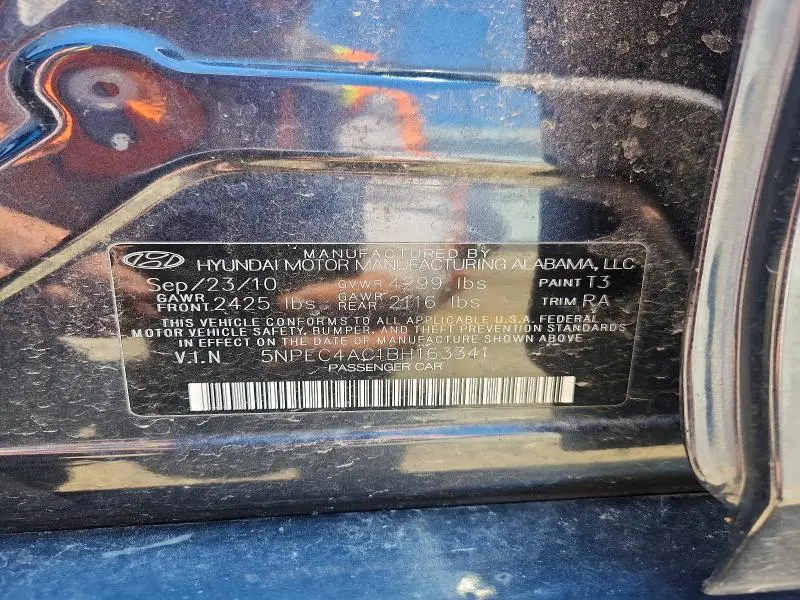 2011 HYUNDAI SONATA LIMITED  