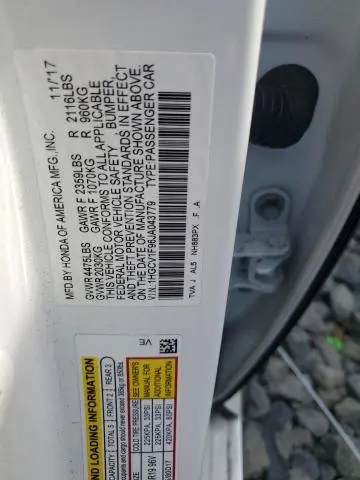 2018 HONDA ACCORD TOURING  