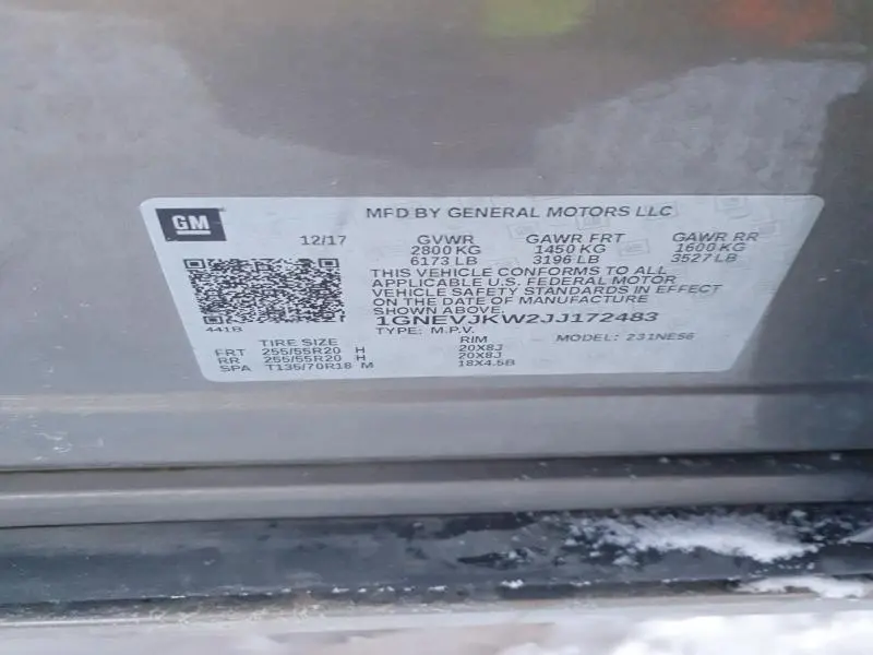 2018 CHEVROLET TRAVERSE PREMIER  