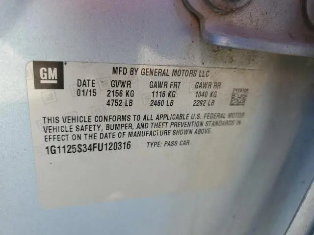 2015 CHEVROLET IMPALA LT  