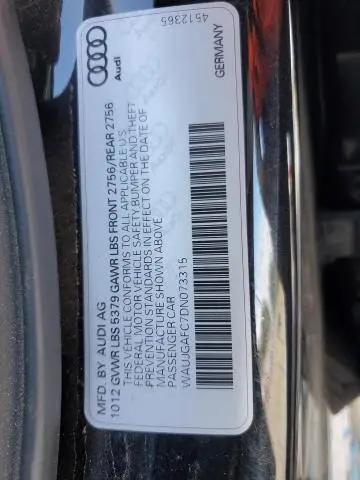 2013 AUDI A6 PRESTIGE  