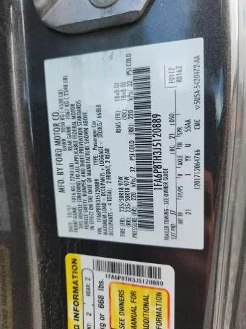 2018 FORD MUSTANG   