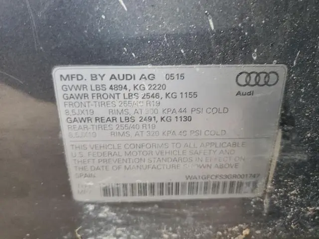 2016 AUDI Q3 PRESTIGE  