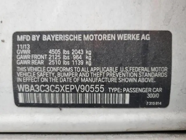 2014 BMW 320 I XDRIVE  