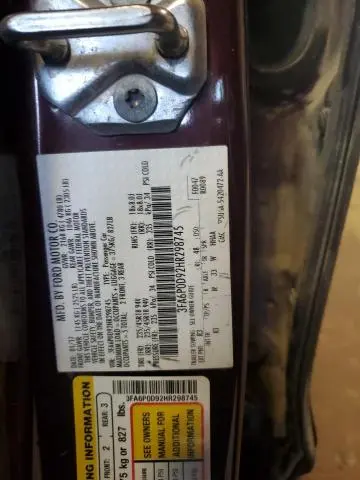 2017 FORD FUSION TITANIUM  