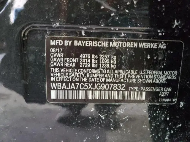 2018 BMW 530 XI