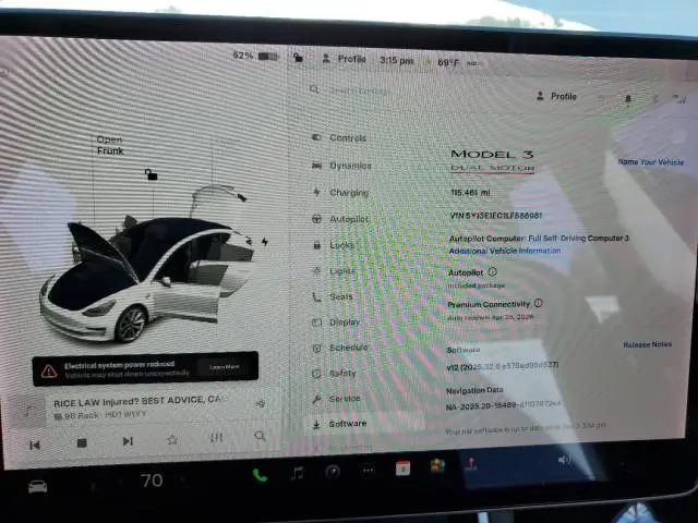 2020 TESLA MODEL 3   