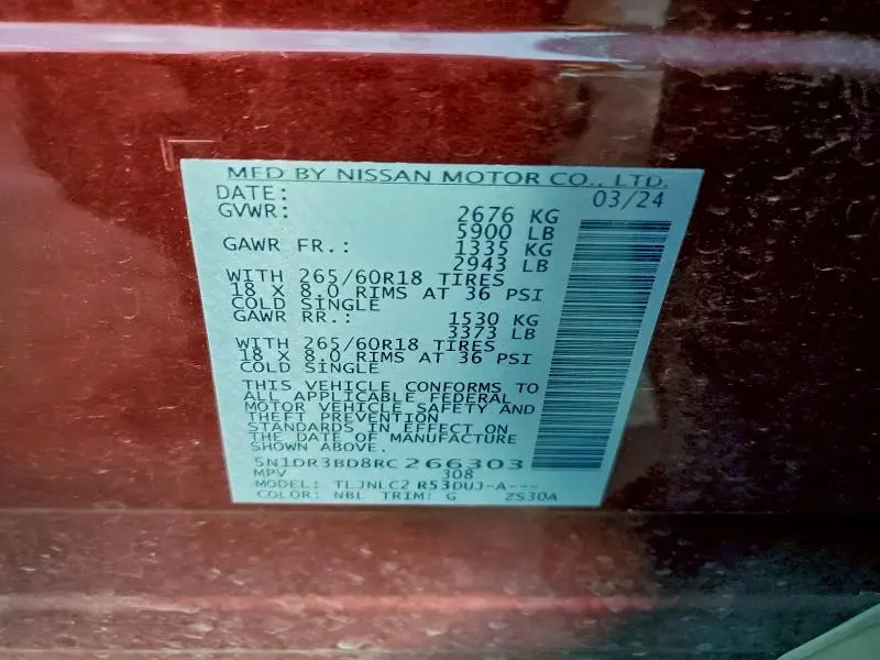 2024 NISSAN PATHFINDER ROCK CREEK  