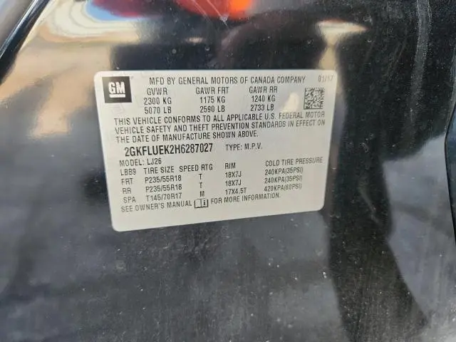 2017 GMC TERRAIN SLT  