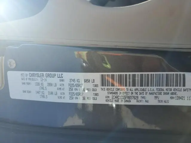 2015 CHRYSLER TOWN & COUNTRY TOURING L  