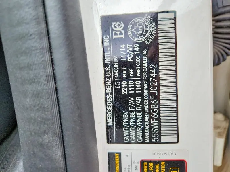 2015 MERCEDES-BENZ C 400 4MATIC  