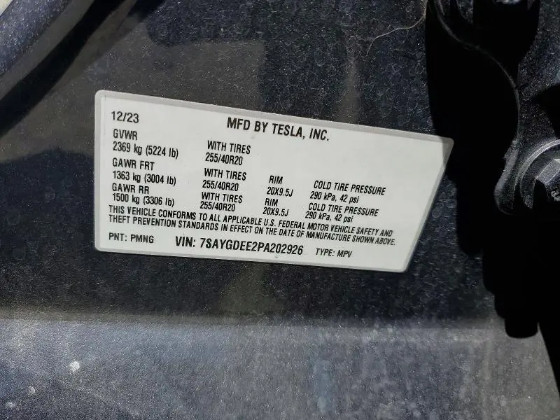 2023 TESLA MODEL Y   