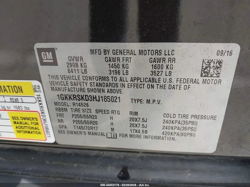 2017 GMC ACADIA LIMITED  