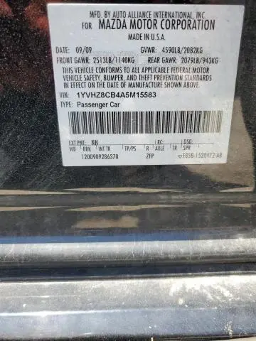2010 MAZDA 6 S  