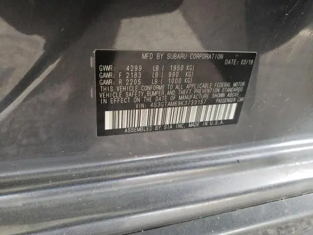 2019 SUBARU IMPREZA SPORT  