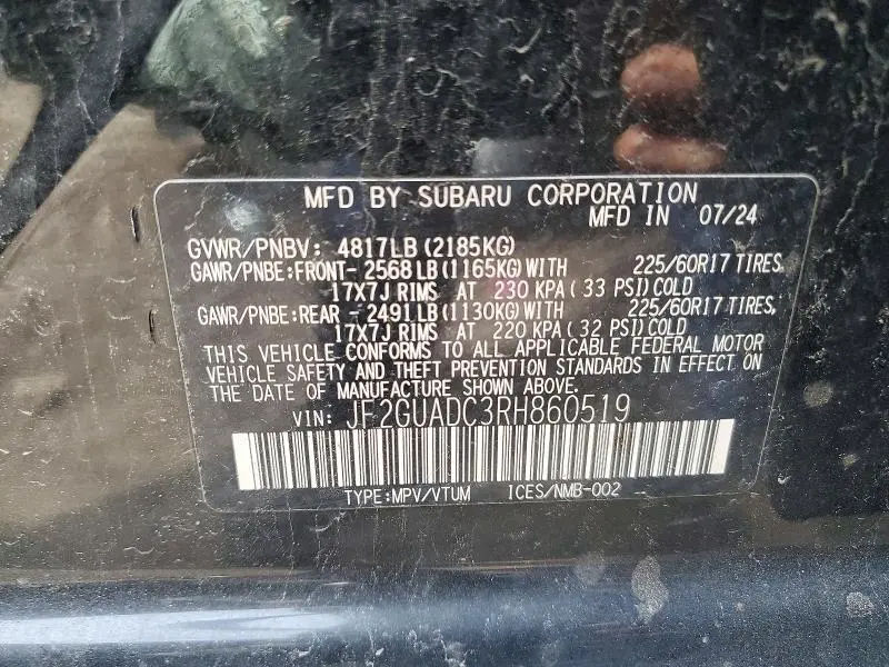 2024 SUBARU CROSSTREK PREMIUM  