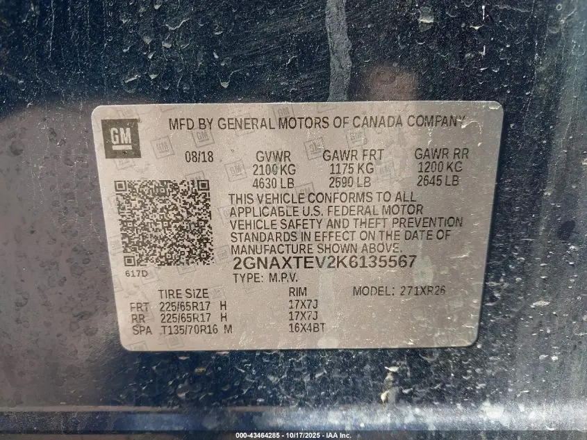 2019 CHEVROLET EQUINOX LT