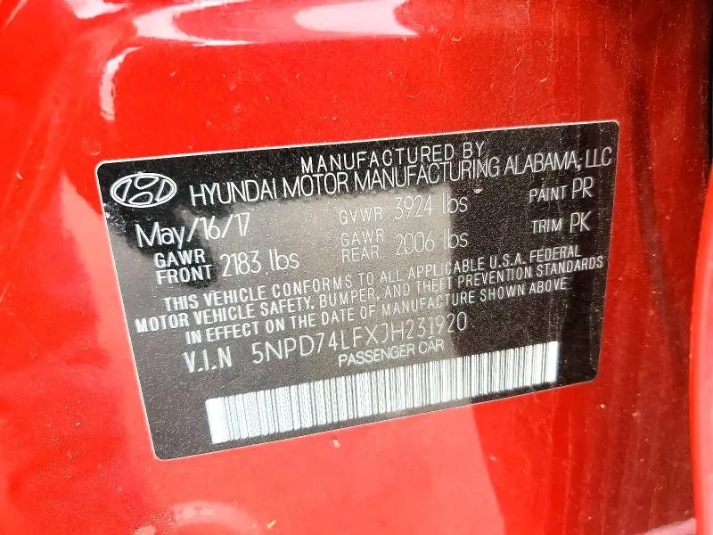 2018 HYUNDAI ELANTRA SE  