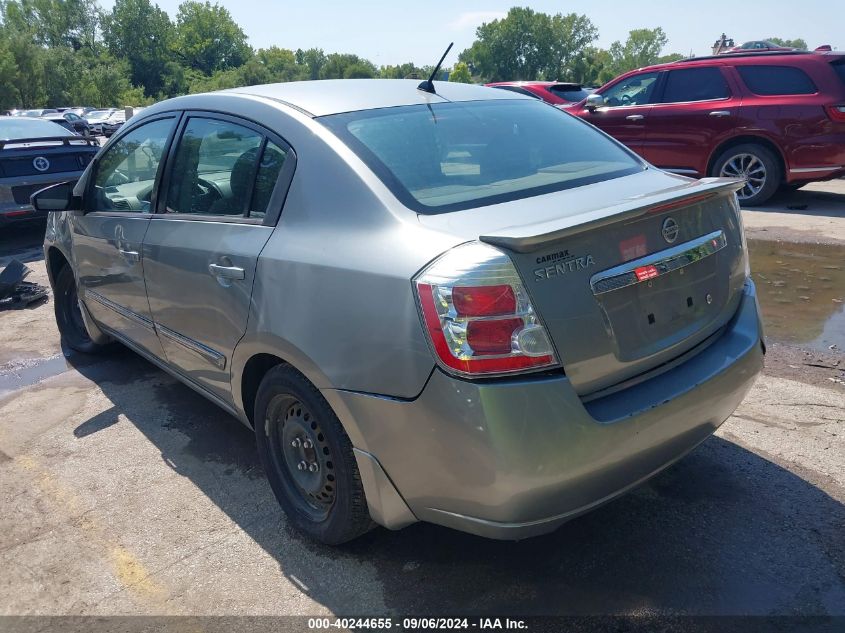 2012 NISSAN SENTRA 2.0 S