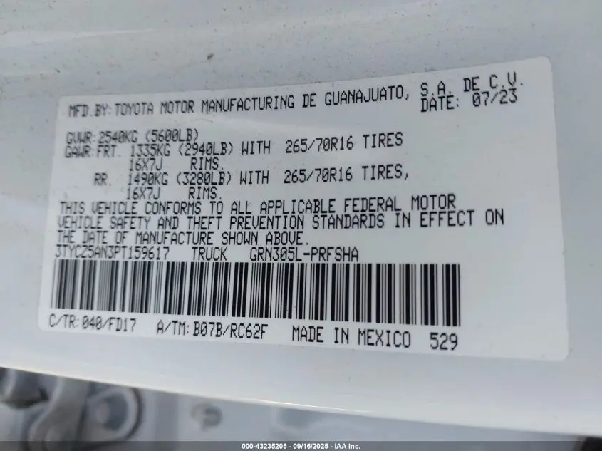 2023 TOYOTA TACOMA TRD OFF ROAD