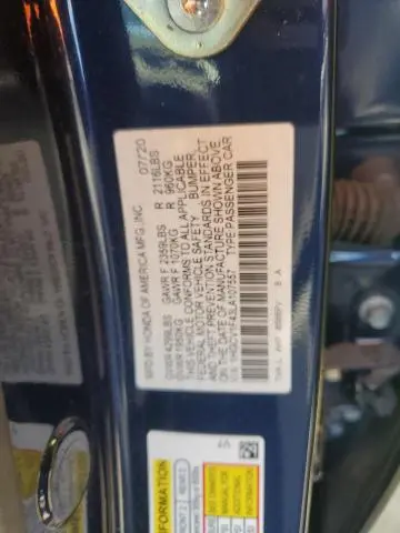 2020 HONDA ACCORD EX  