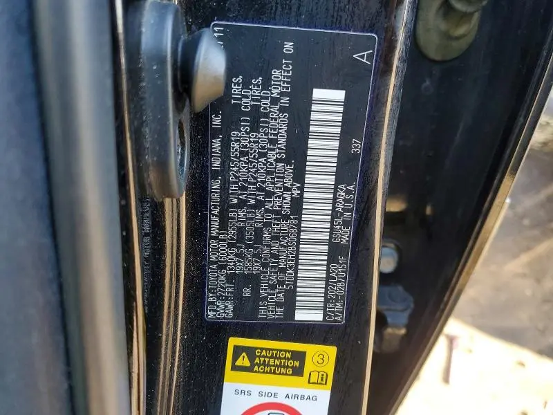 2011 TOYOTA HIGHLANDER LIMITED  