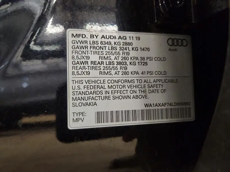 2020 AUDI Q7 PREMIUM  