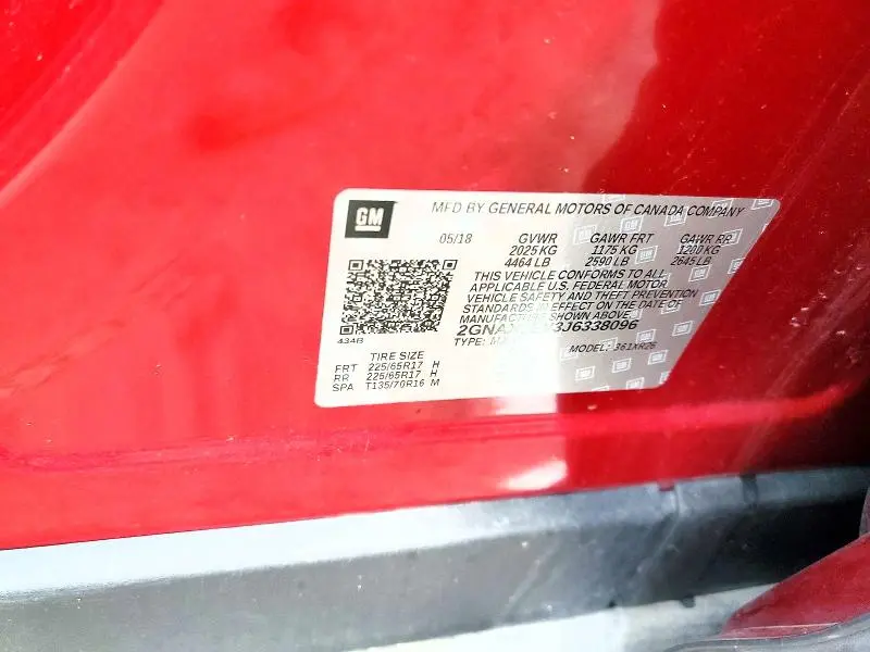 2018 CHEVROLET EQUINOX LT  