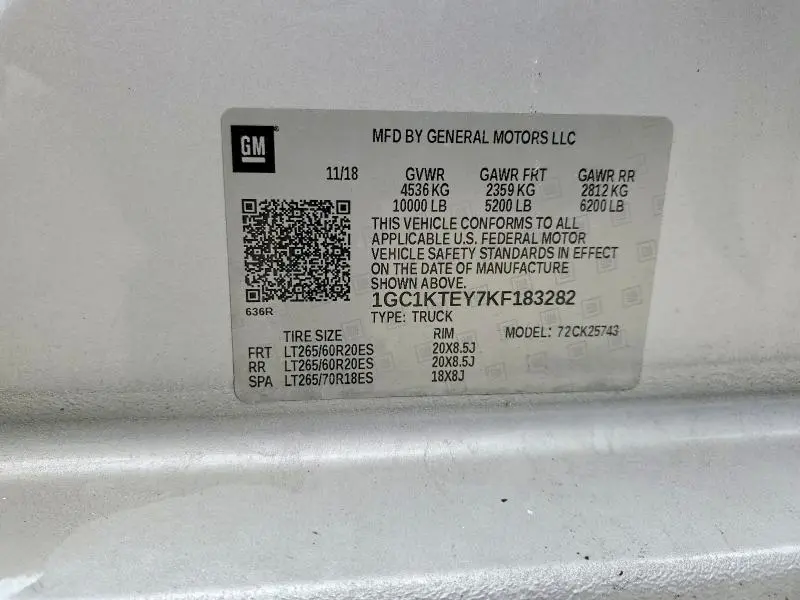 2019 CHEVROLET SILVERADO K2500 HEAVY DUTY LTZ  