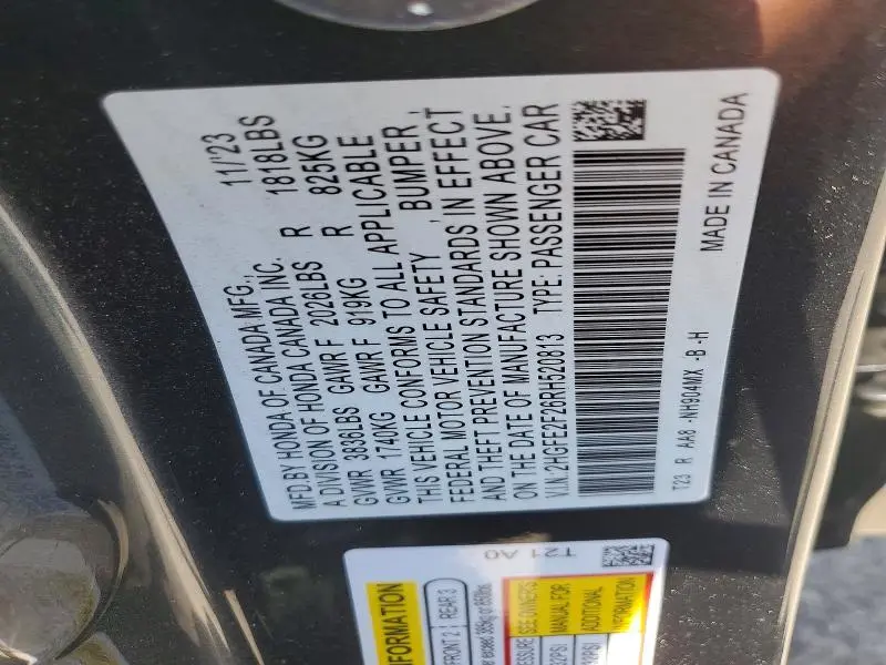 2024 HONDA CIVIC LX  