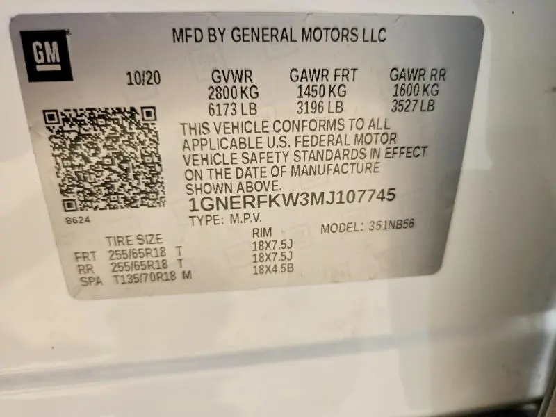 2021 CHEVROLET TRAVERSE LS  