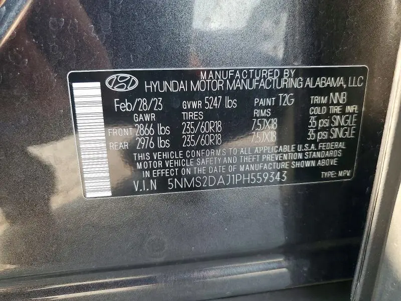 2023 HYUNDAI SANTA FE SEL  